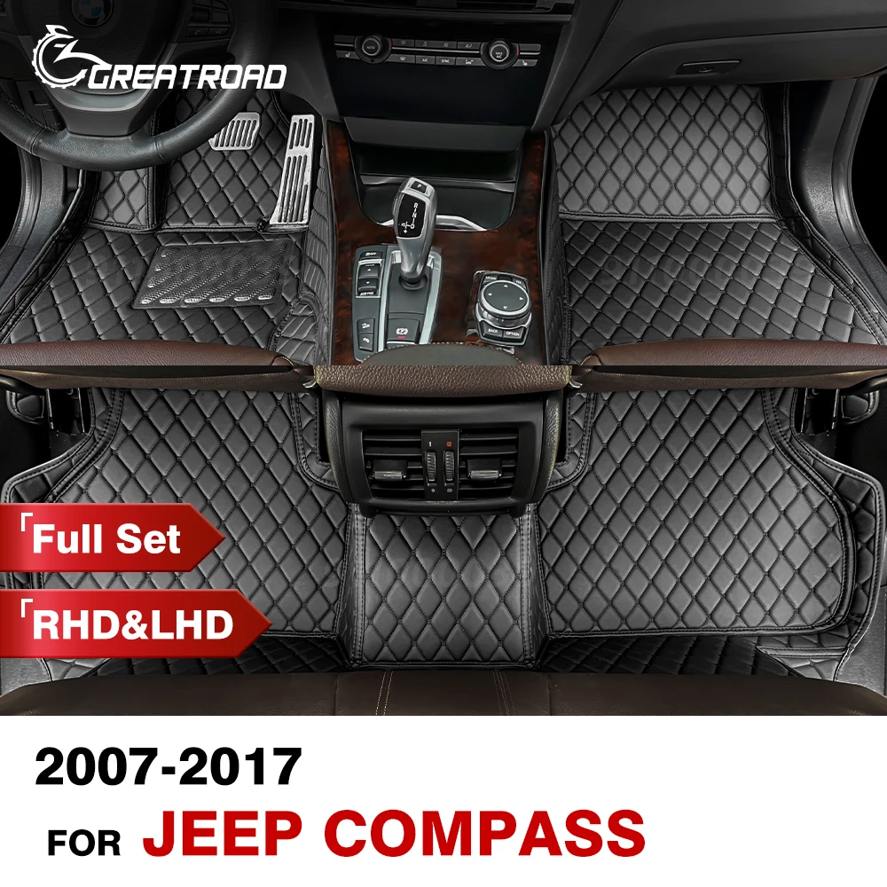 Автомобильные напольные коврики для Jeep Compass 2007-2017, накладки на ножки под заказ, коврик, аксессуары для интерьера
Автомобильные напольные коврики для Jeep Compass 2007-2017, накладки на ножки под заказ, коврик, аксессуары для интерьера