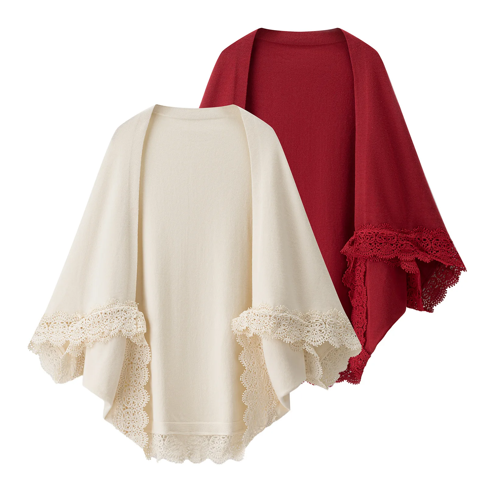Lace-trimmed fashionable shawl women Cape new style for spring and autumn Cloak versatile knitted cardigan Poncho P1
Lace-trimmed fashionable shawl women Cape new style for spring and autumn Cloak versatile knitted cardigan Poncho P1