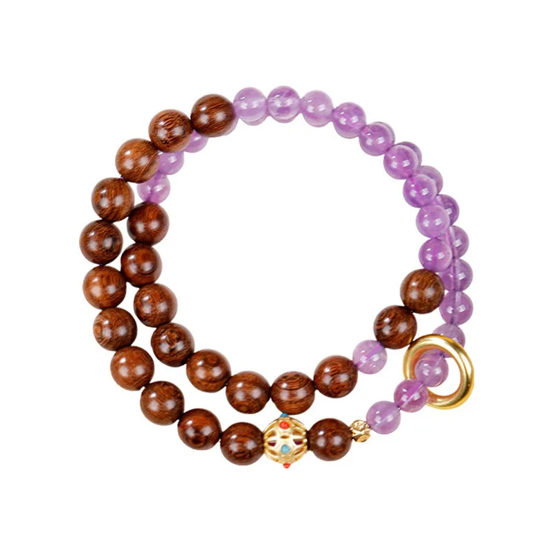 Natural Amethyst Bracelet for Women Half Mountain Half Water Double Loop Sandalwood Bracelet Hand Jewelry Gifts
Natural Amethyst Bracelet for Women Half Mountain Half Water Double Loop Sandalwood Bracelet Hand Jewelry Gifts