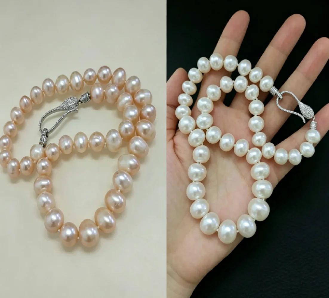 Gorgeous necklace AAA9-10mm natural pearl white/pink/purple/zircon inlaid necklace 18 in/Support customized sizes
Gorgeous necklace AAA9-10mm natural pearl white/pink/purple/zircon inlaid necklace 18 in/Support customized sizes