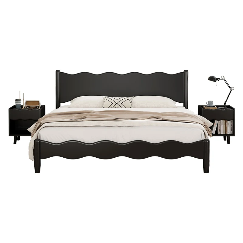 Retro French all solid wood bed, ancient style simple modern master bedroom single
Retro French all solid wood bed, ancient style simple modern master bedroom single