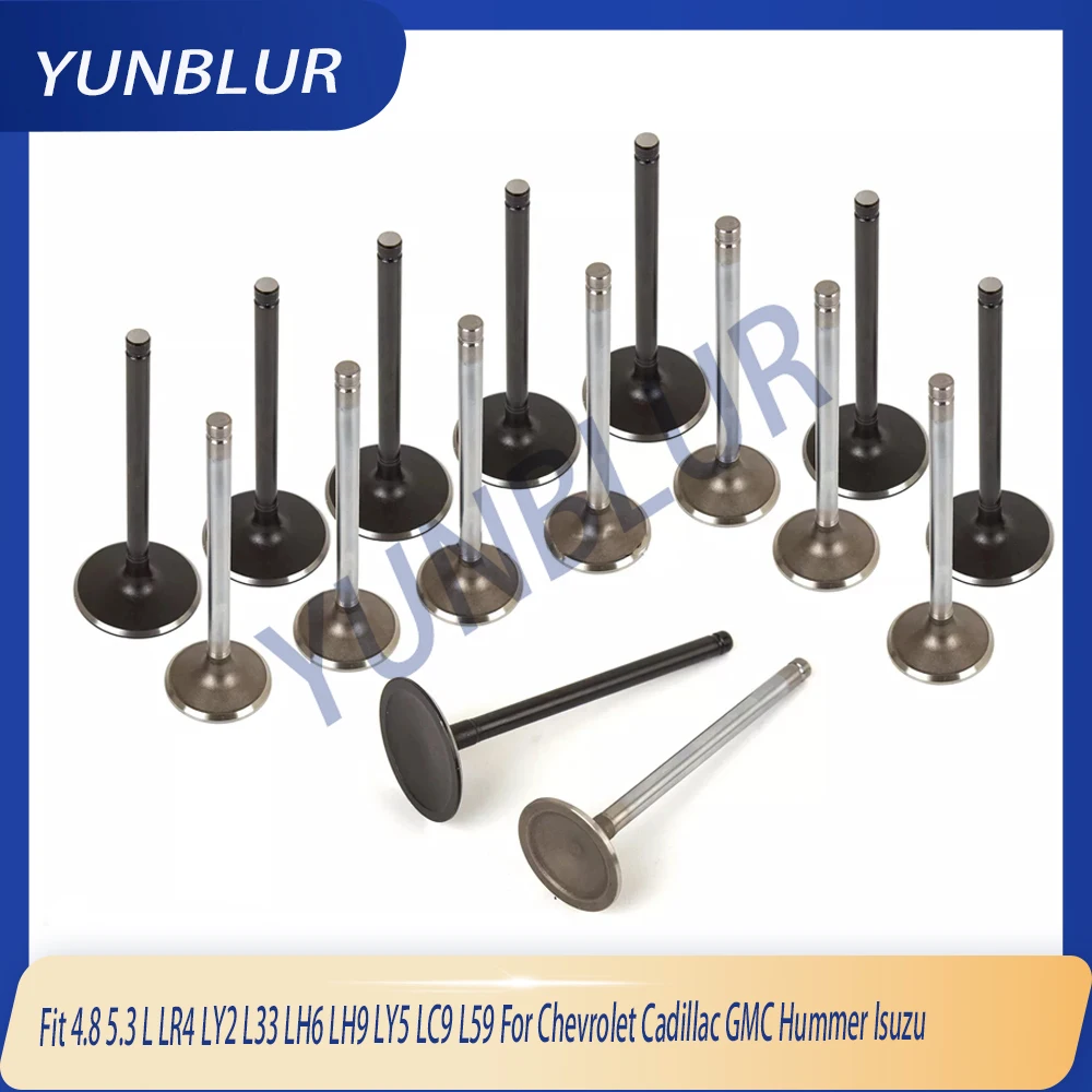 16pcs Engine Part Intake Exhaust Valve Set Fit 4.8 5.3 L LR4 LY2 L33 LH6 LH9 LY5 LC9 L59 For Chevrolet Cadillac GMC Hummer Isuzu
16pcs Engine Part Intake Exhaust Valve Set Fit 4.8 5.3 L LR4 LY2 L33 LH6 LH9 LY5 LC9 L59 For Chevrolet Cadillac GMC Hummer Isuzu