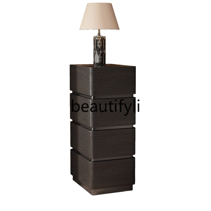 Bedside table solid wood new Italian minimalist small household bedside storage locker
Bedside table solid wood new Italian minimalist small household bedside storage locker