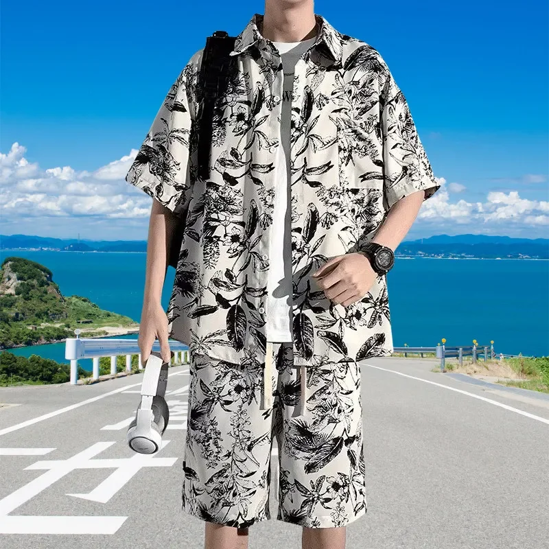 Men's Tie-dye Print 2 Piece Set Short Sleeve Shirt and Shorts Summer Casual Outfit
Men's Tie-dye Print 2 Piece Set Short Sleeve Shirt and Shorts Summer Casual Outfit