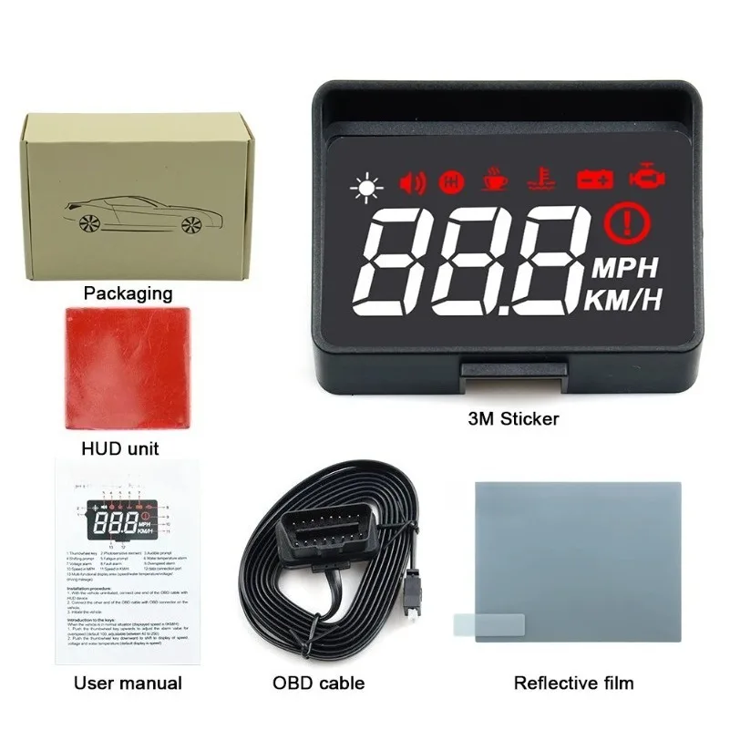 FOR New A100S Car HUD Head Up Display OBD2 EUOBD Overspeed Warning Auto Electronic Voltage Alarm Better Than A100 HUD
FOR New A100S Car HUD Head Up Display OBD2 EUOBD Overspeed Warning Auto Electronic Voltage Alarm Better Than A100 HUD