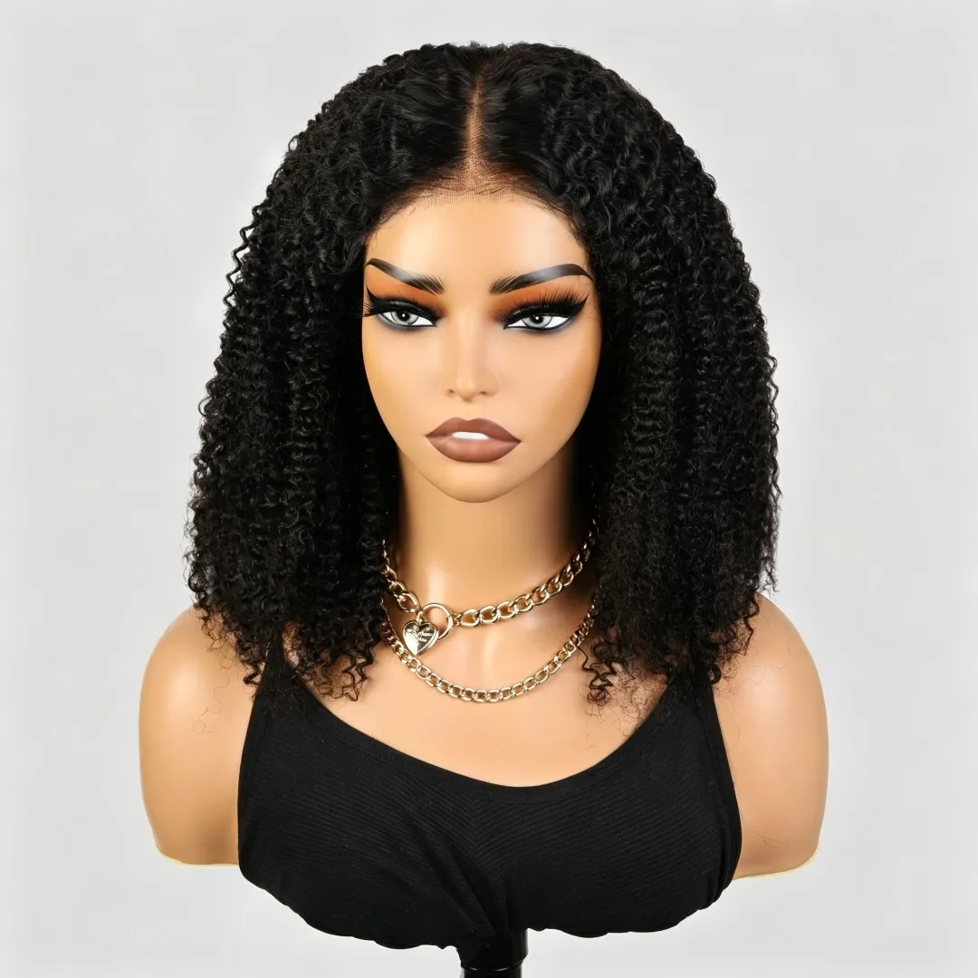 5x5 Bobo Wig Kinky Curly Human Hair Wig, Vietnamese Virgin Human Hair, Lace Closure Wig Pre Plucked Hairline for Black Women
5x5 Bobo Wig Kinky Curly Human Hair Wig, Vietnamese Virgin Human Hair, Lace Closure Wig Pre Plucked Hairline for Black Women