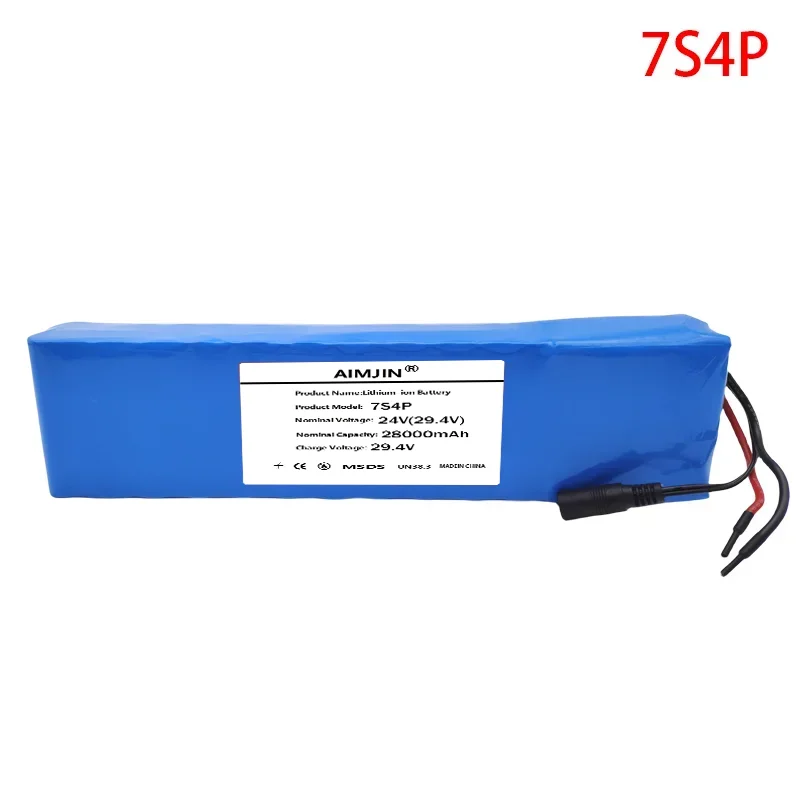 24V 28Ah 18650 7S4P lithium battery pack Rechargeable Battery 29.4v battery power seat BMS power supply+29.4v charger P108
24V 28Ah 18650 7S4P lithium battery pack Rechargeable Battery 29.4v battery power seat BMS power supply+29.4v charger P108