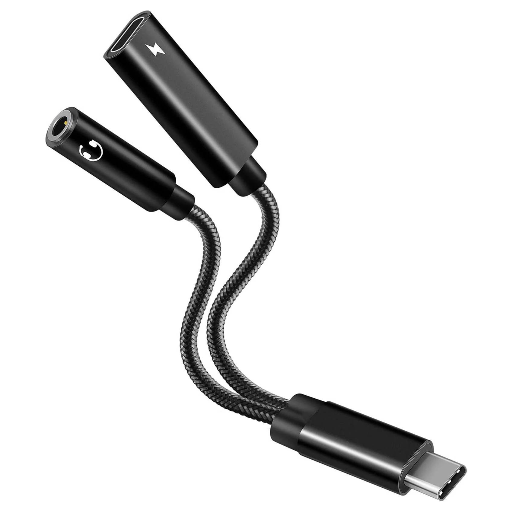 Адаптер для наушников 2 в 1 с USB C на 3,5 мм, аудиокабель с PD 60 Вт, быстрая зарядка для Galaxy S21 S20 Ultra S20, черный
Адаптер для наушников 2 в 1 с USB C на 3,5 мм, аудиокабель с PD 60 Вт, быстрая зарядка для Galaxy S21 S20 Ultra S20, черный