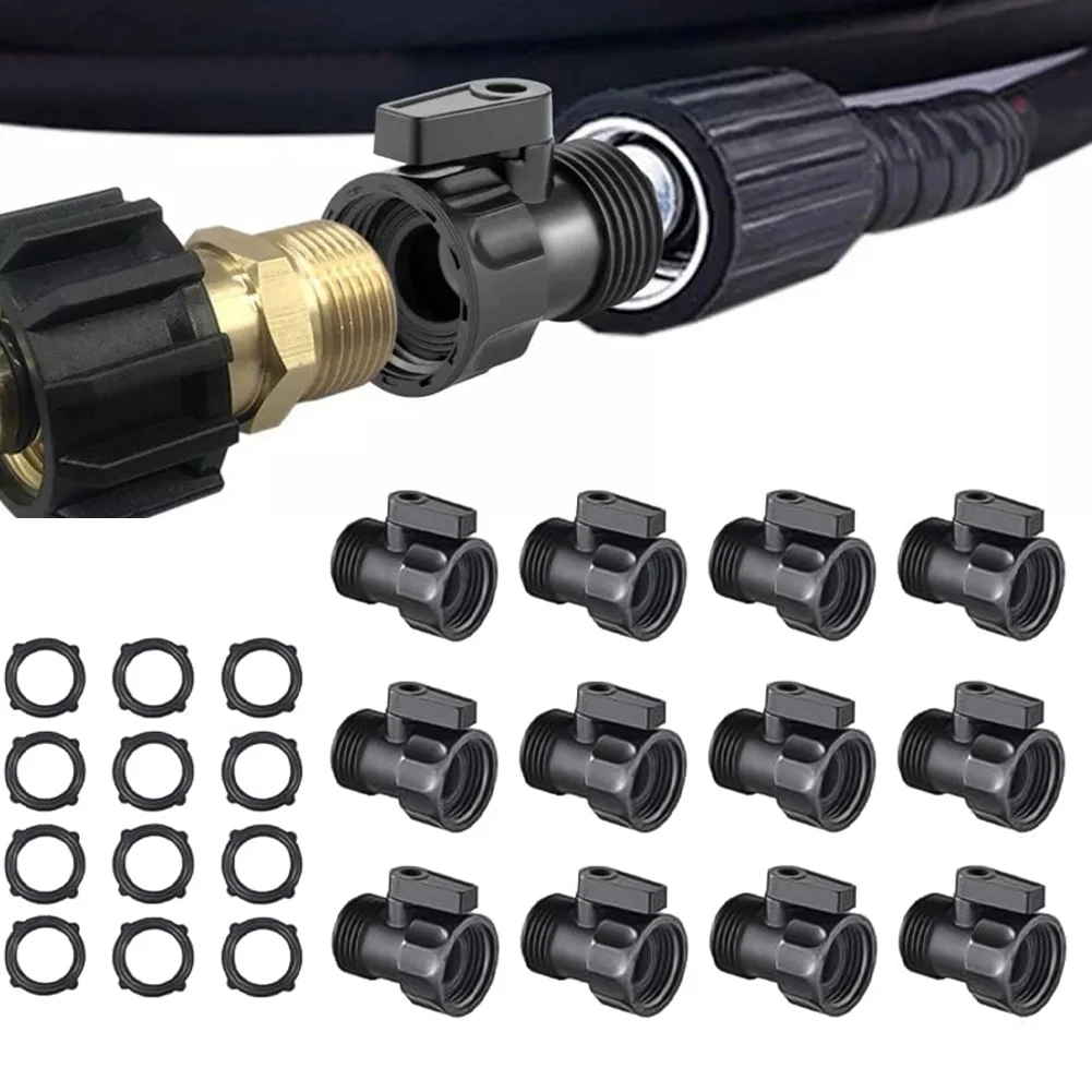 12 PCS Garden Hose Shut Off Valves For Water Control Hose Repair Extension Water Connector Extender Valves With Switch Watering
12 PCS Garden Hose Shut Off Valves For Water Control Hose Repair Extension Water Connector Extender Valves With Switch Watering