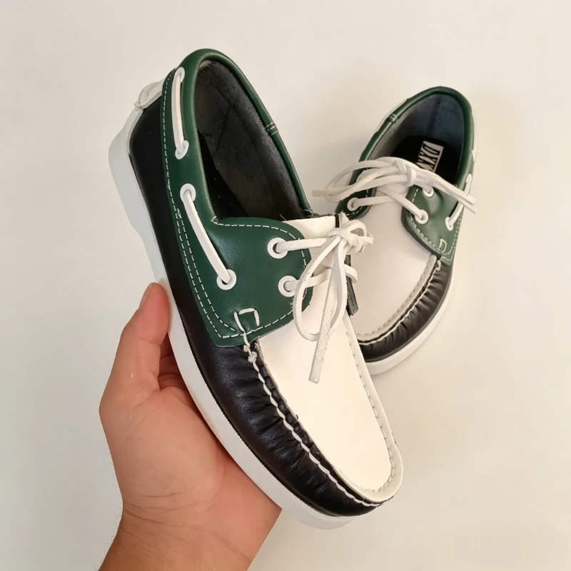 Men Handmade Premium Full Grain Leather Boats Shoes Men's Classic Loafers with Non-Slip Rubber Sole Timeless Casual Style
Men Handmade Premium Full Grain Leather Boats Shoes Men's Classic Loafers with Non-Slip Rubber Sole Timeless Casual Style