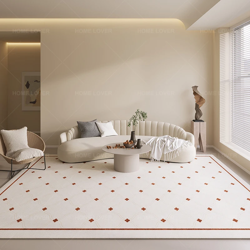French Retro Living Room Decoration Plush Rug Cream Style Plaid Carpet Large Area Rugs for Bedroom Fluffy Soft Thicken Floor Mat
French Retro Living Room Decoration Plush Rug Cream Style Plaid Carpet Large Area Rugs for Bedroom Fluffy Soft Thicken Floor Mat