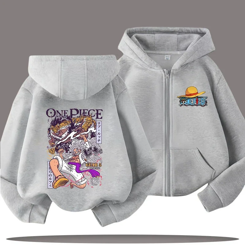 Children's zipper hooded sweatshirt with "One Piece" cartoon print - Boys' sport shirt for girls, casual top, fall/winter coat
Children's zipper hooded sweatshirt with "One Piece" cartoon print - Boys' sport shirt for girls, casual top, fall/winter coat