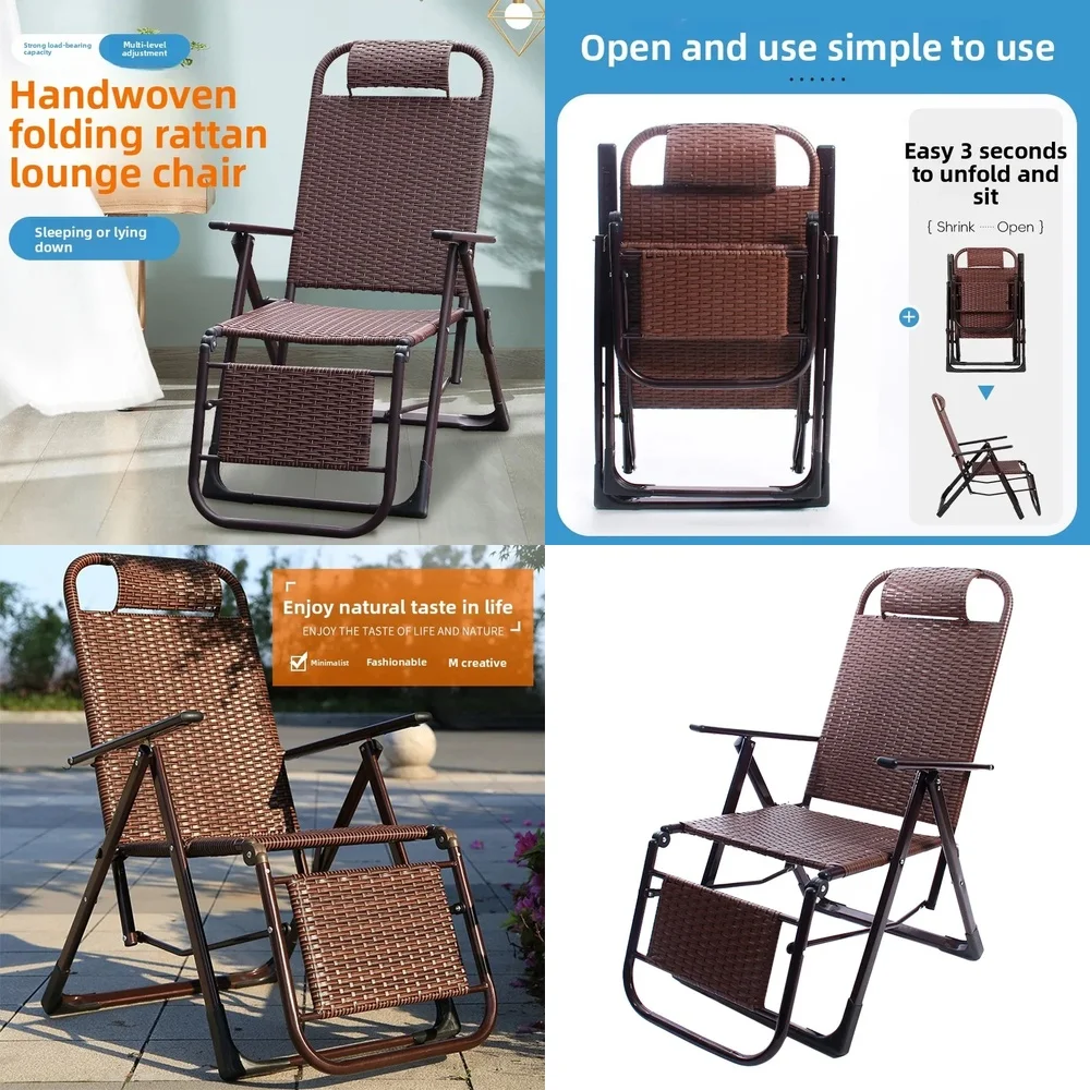 2026 hot sell New Chinese rattan back chair outdoor lunch break folding recliner
2026 hot sell New Chinese rattan back chair outdoor lunch break folding recliner