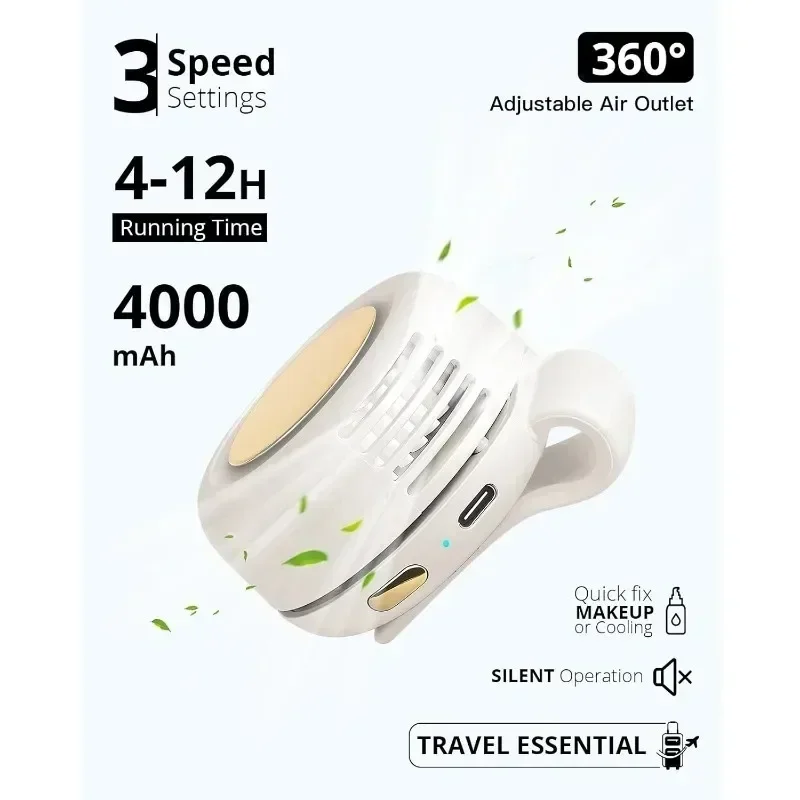 Small fan Clip on Shirt Waist Mini Bladeless Fan Adjustable 3-Speed For Outdoor NEW Portable Silent Mini Bladeless Electric Fan
Small fan Clip on Shirt Waist Mini Bladeless Fan Adjustable 3-Speed For Outdoor NEW Portable Silent Mini Bladeless Electric Fan