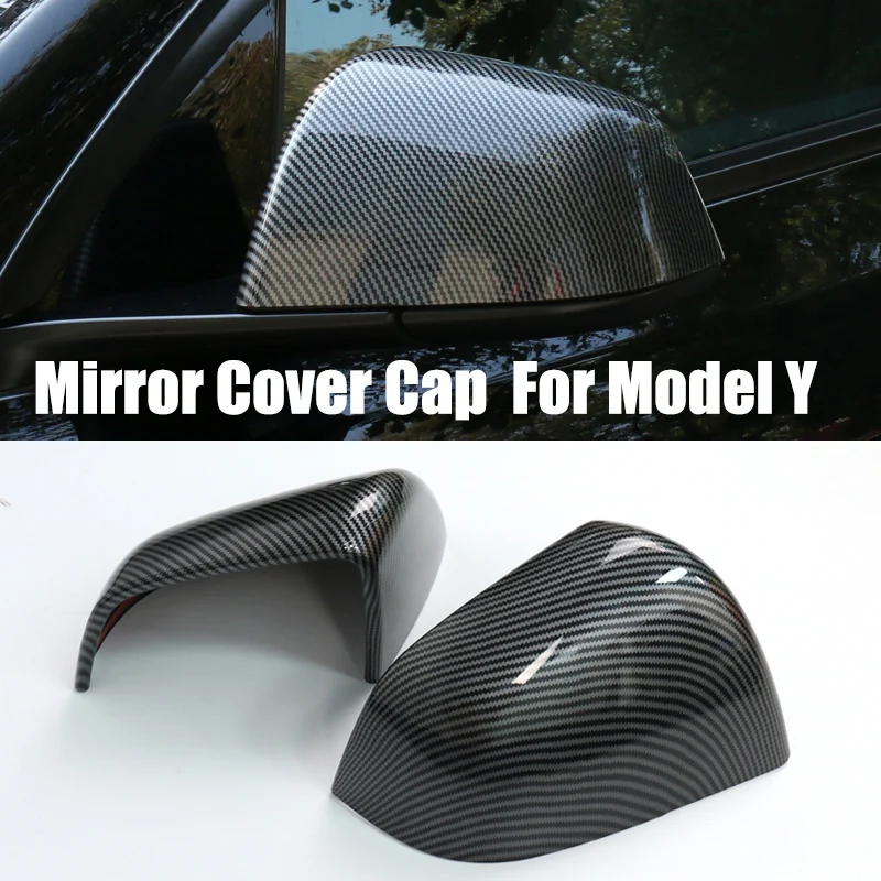 For Tesla Model Y 2019-2022 Car Rearview Side Mirror Cover Wing Cap Exterior Door Rear View Case Trim Carbon Fiber Look Black
For Tesla Model Y 2019-2022 Car Rearview Side Mirror Cover Wing Cap Exterior Door Rear View Case Trim Carbon Fiber Look Black