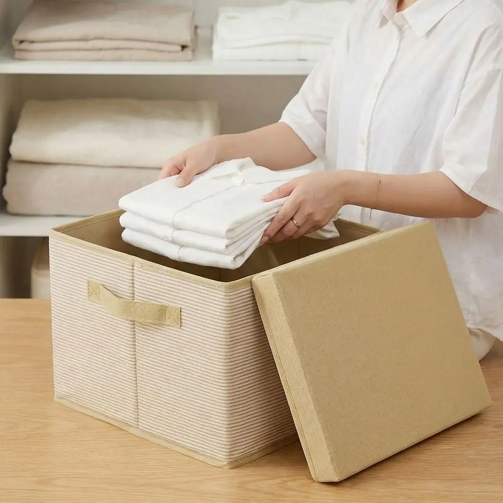 Large Capacity Cover Clothes Storage Box Dust-proof Moisture-proof Sorting Moving Box with Handle Folding Wardrobe Organizer
Large Capacity Cover Clothes Storage Box Dust-proof Moisture-proof Sorting Moving Box with Handle Folding Wardrobe Organizer