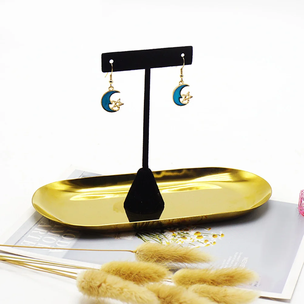 3Pcs Black T Shape Earring Rack Jewelry Display Stand Storage Organizer Practical Earring Holder for Shop Use
3Pcs Black T Shape Earring Rack Jewelry Display Stand Storage Organizer Practical Earring Holder for Shop Use