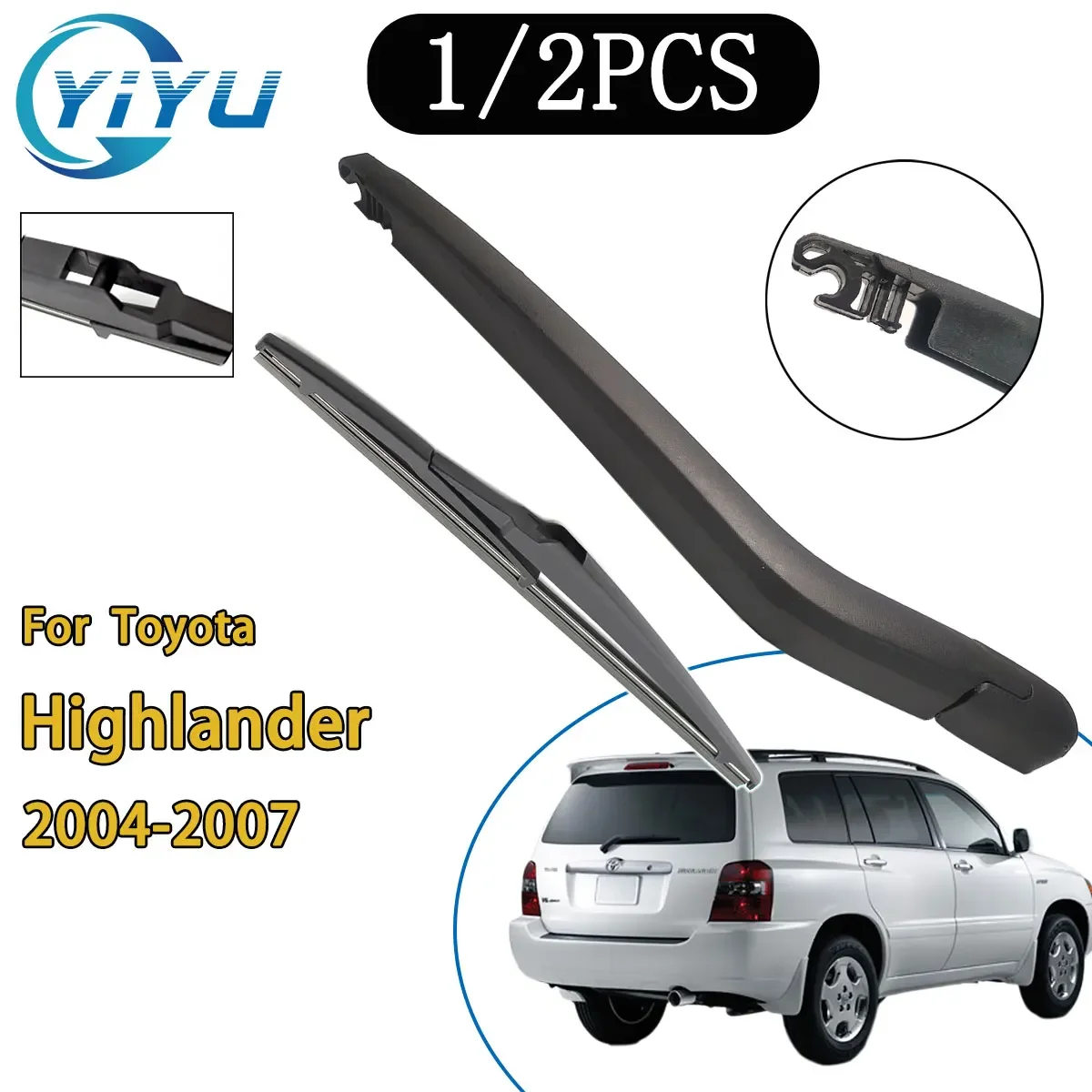 Car Rear Windscreen Wiper Arm Wiper Blade for TOYOTA HIGHLANDER USA TYPE 2004-2007 Car Accessories Accsesories
Car Rear Windscreen Wiper Arm Wiper Blade for TOYOTA HIGHLANDER USA TYPE 2004-2007 Car Accessories Accsesories