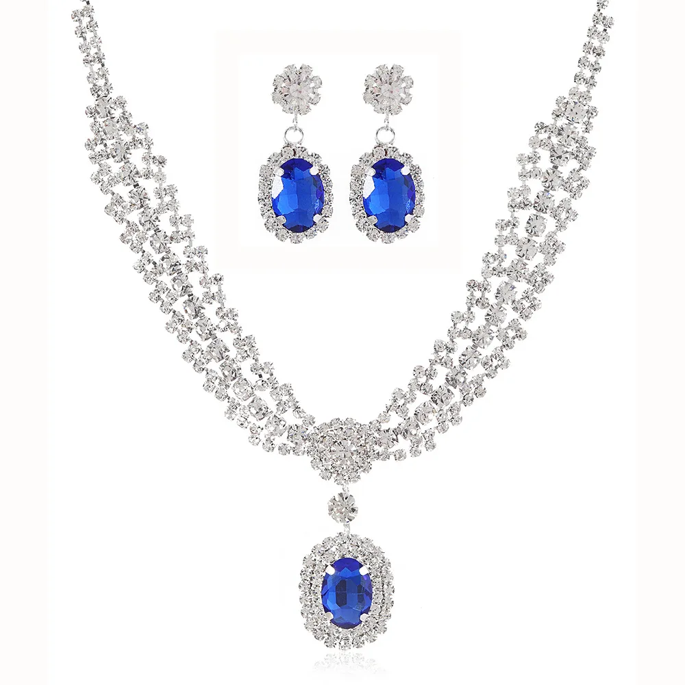 Shiny Water Drop Zircon Earrings Necklace Jewelry Set Vintage Temperament Clavicle Chain Minority Design Party Jewelry Wholesale
Shiny Water Drop Zircon Earrings Necklace Jewelry Set Vintage Temperament Clavicle Chain Minority Design Party Jewelry Wholesale