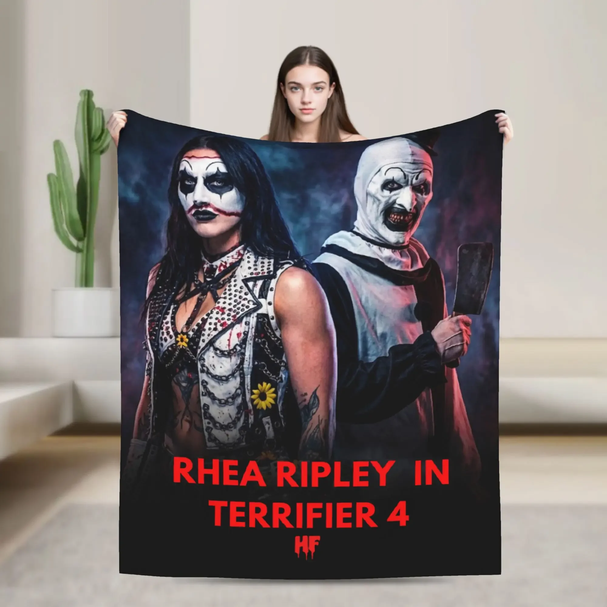 Terrifier x Rhea Ripley Blanket Super Soft Graphic Plush Throw Blanket For Boys Girls Outdoor Flannel Bedspread Bed Cover
Terrifier x Rhea Ripley Blanket Super Soft Graphic Plush Throw Blanket For Boys Girls Outdoor Flannel Bedspread Bed Cover