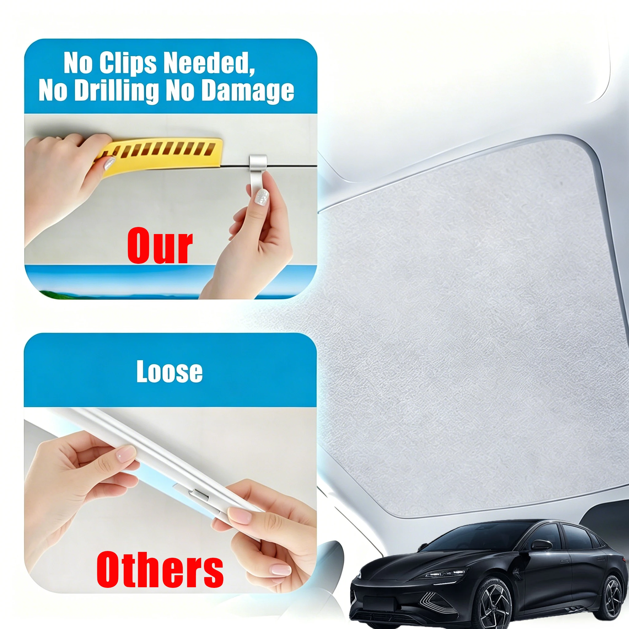 For BYD SEAL/SEAL 6 DM-i /DOLPHIN/Sealion 7 Sunroof Sunshade, Seal Sunshade, Summer Sunshade, Roof Sunscreen Heat Insulation
For BYD SEAL/SEAL 6 DM-i /DOLPHIN/Sealion 7 Sunroof Sunshade, Seal Sunshade, Summer Sunshade, Roof Sunscreen Heat Insulation
