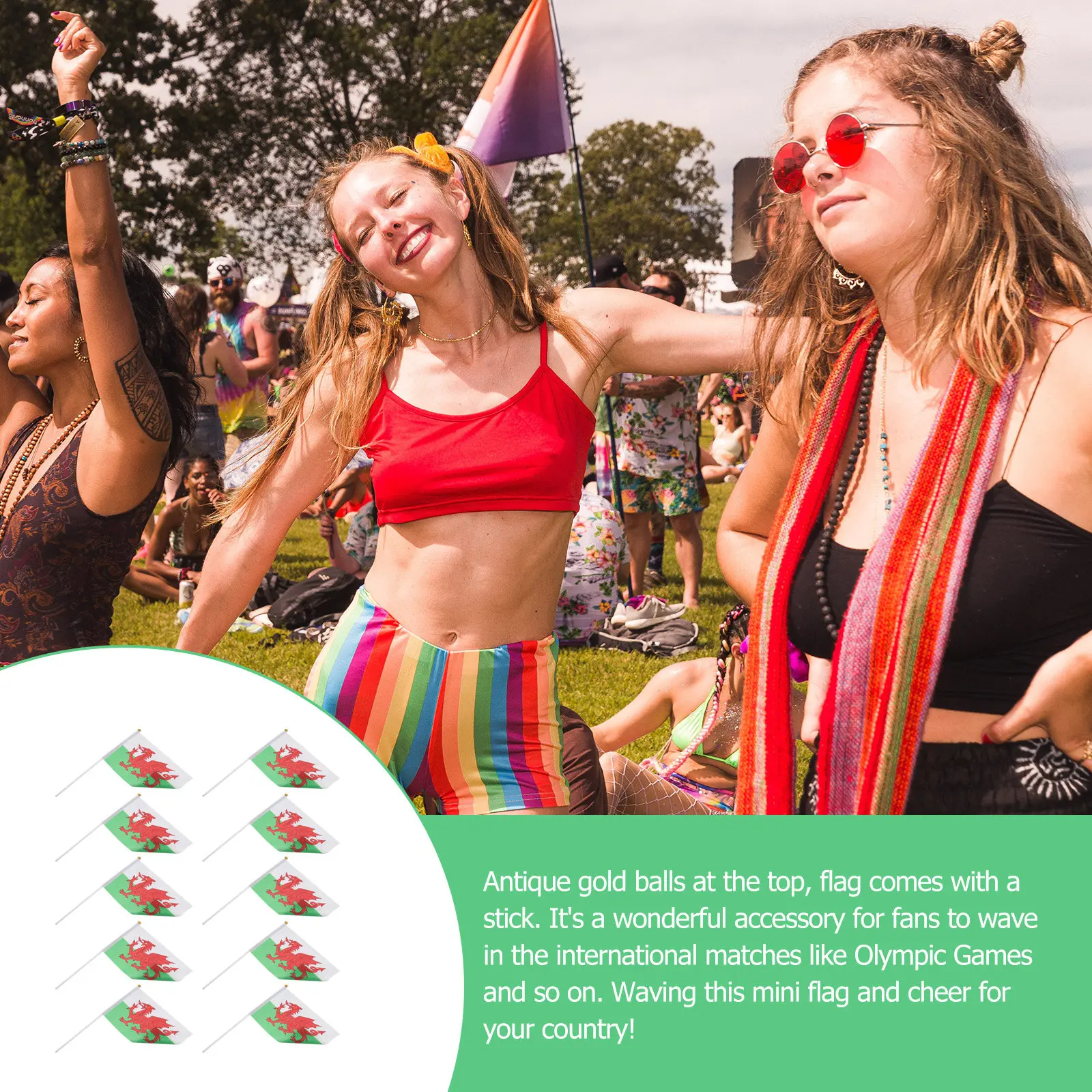 20Pcs Hand Waving Flag Mini Polyester Flags 14x21cm Gold Ball Top Stick Portable for School
20Pcs Hand Waving Flag Mini Polyester Flags 14x21cm Gold Ball Top Stick Portable for School