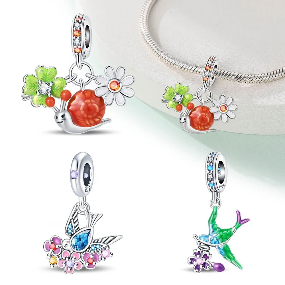 Snail's Spring 3-Piece Pendant Set 925 Sterling Silver For Charms Silver 925 Original Bracelet for Jewelry Making
Snail's Spring 3-Piece Pendant Set 925 Sterling Silver For Charms Silver 925 Original Bracelet for Jewelry Making