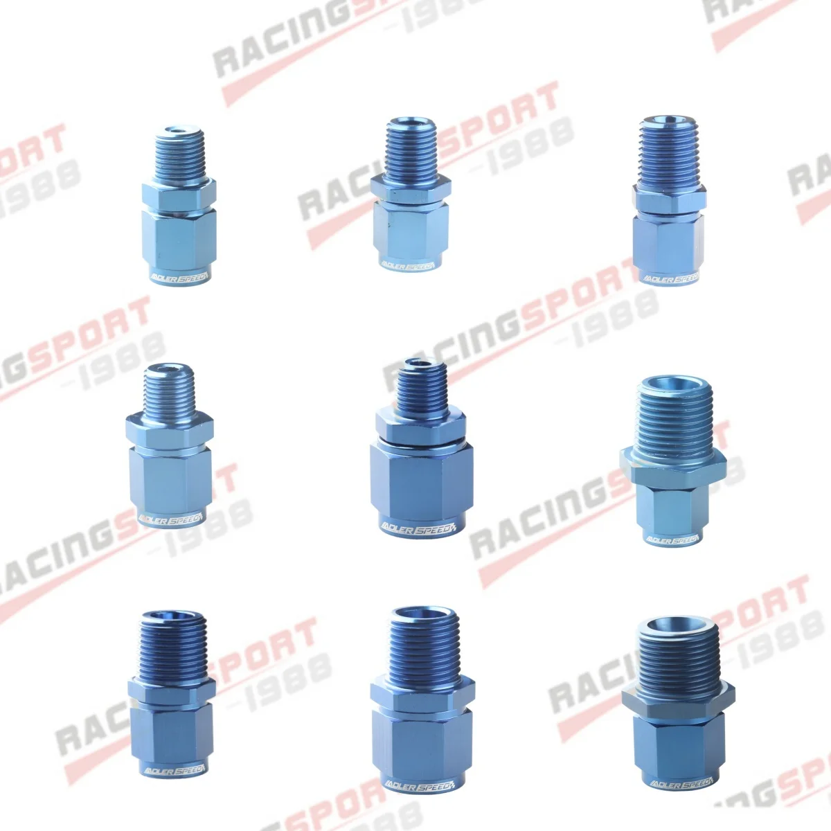 AN3 /4 / 6/ 8/ 10/12 Female To 1/8" 1/4" 1/2" 3/4" 3/8" NPT Male Straight Swivel Adapter Fitting
AN3 /4 / 6/ 8/ 10/12 Female To 1/8" 1/4" 1/2" 3/4" 3/8" NPT Male Straight Swivel Adapter Fitting