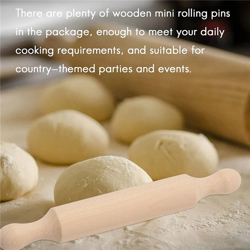 【Shopper’S-Favorite!】60 Pieces Wooden Mini Rolling Pin 6 Inches Long Kitchen Baking Rolling Pin Small Wood Dough Roller For Chil
【Shopper’S-Favorite!】60 Pieces Wooden Mini Rolling Pin 6 Inches Long Kitchen Baking Rolling Pin Small Wood Dough Roller For Chil