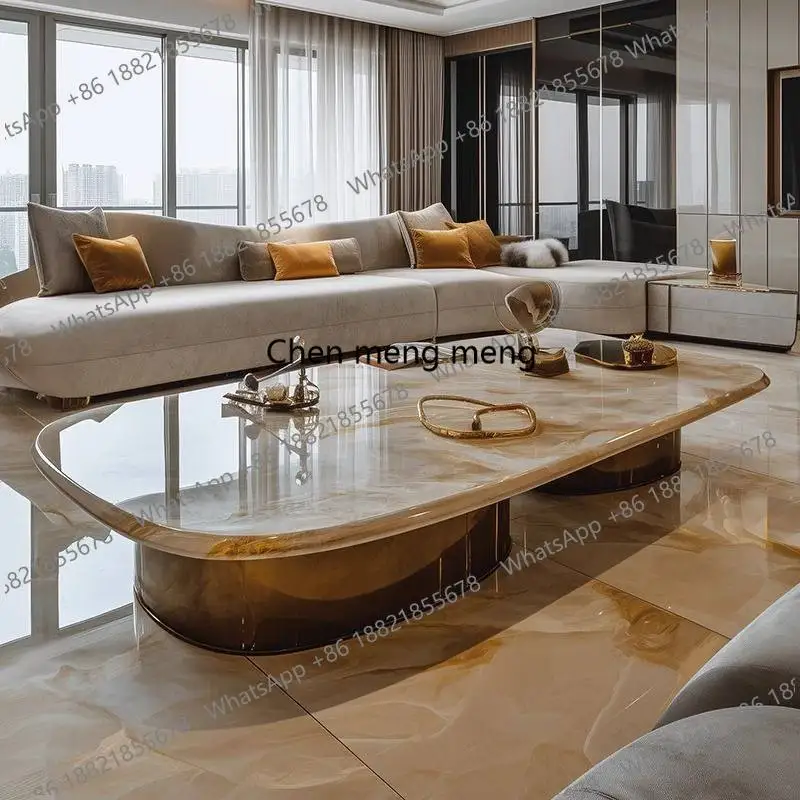 Large coffee table microcrystalline stone modern large apartment flat floor living room coffee table marble villa home use
Large coffee table microcrystalline stone modern large apartment flat floor living room coffee table marble villa home use