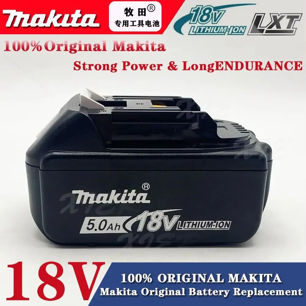 Оригинальный аккумулятор Makita 18 В, аккумуляторная батарея для электроинструмента Makita 18 В, сменный литий-ионный аккумулятор емкостью 5 Ач, BL1860B
Оригинальный аккумулятор Makita 18 В, аккумуляторная батарея для электроинструмента Makita 18 В, сменный литий-ионный аккумулятор емкостью 5 Ач, BL1860B