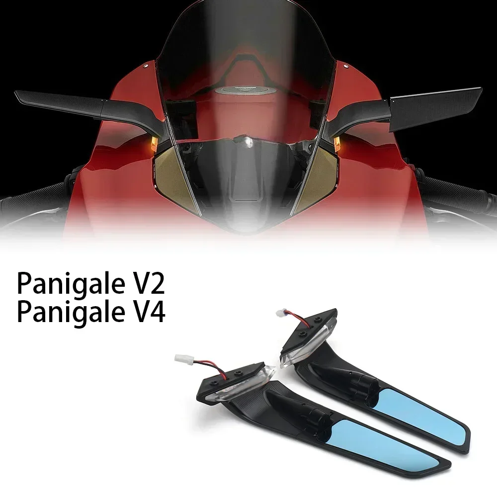 Motorcycle Rearview Mirrors with LED Rotating Adjustable Wing Mirrors For Ducati Panigale V2 2020-2023 PANIGALE V4 2019-2022
Motorcycle Rearview Mirrors with LED Rotating Adjustable Wing Mirrors For Ducati Panigale V2 2020-2023 PANIGALE V4 2019-2022