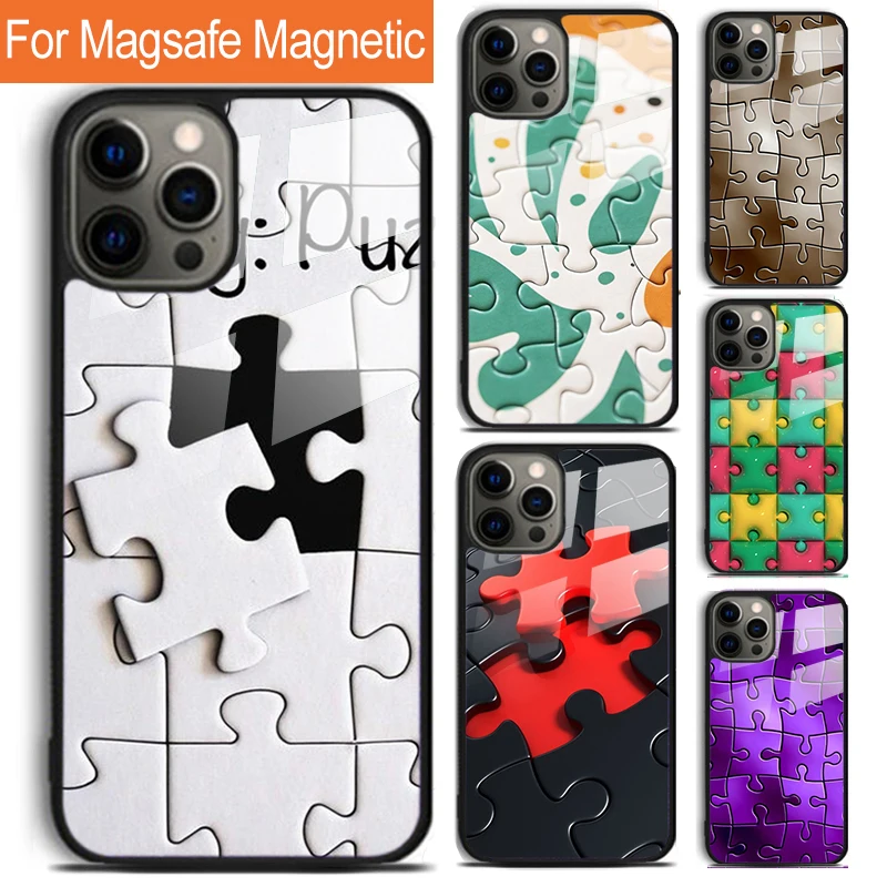 Забавный чехол для телефона с пазлами для iPhone 16 15 14 13 12 11 Pro Max Plus Magsafe, Магнитный чехол с беспроводной зарядкой
Забавный чехол для телефона с пазлами для iPhone 16 15 14 13 12 11 Pro Max Plus Magsafe, Магнитный чехол с беспроводной зарядкой