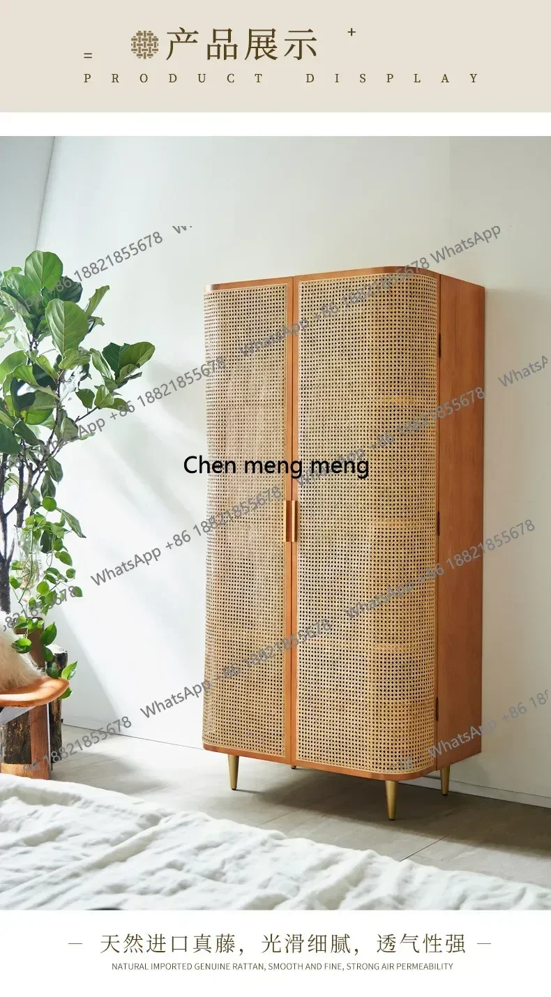F182Simple and luxurious rattan woven double door storage cabinet
F182Simple and luxurious rattan woven double door storage cabinet