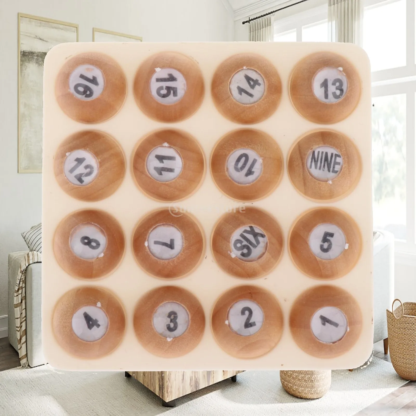 Portable Wooden Tally Ball Game Set 16 Numbered Balls with Storage Box for Billiards and Pool Table
Portable Wooden Tally Ball Game Set 16 Numbered Balls with Storage Box for Billiards and Pool Table