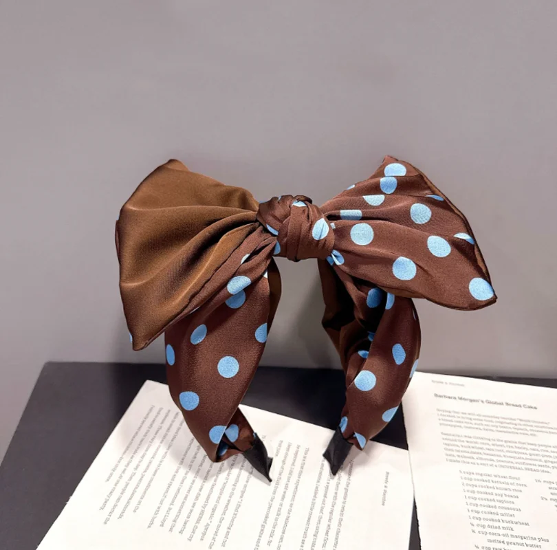 Korean Style Polka Dot Large Size Bow Hair Bands Headband Satin Wide Hairband Hairpin Vintage Women Hair Accessories Headwear
Korean Style Polka Dot Large Size Bow Hair Bands Headband Satin Wide Hairband Hairpin Vintage Women Hair Accessories Headwear