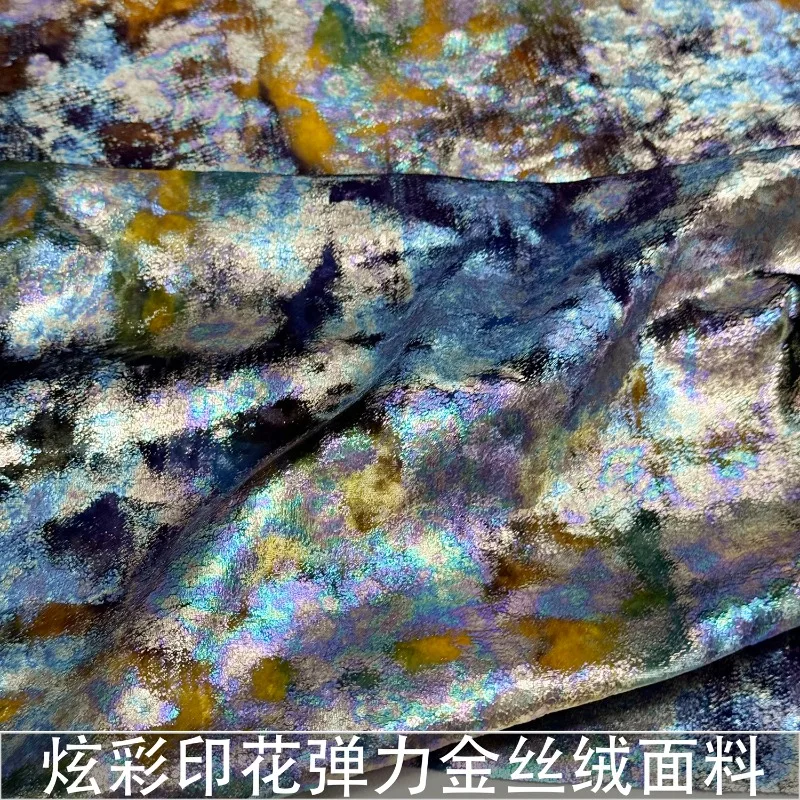 1Meter Colorful Glossy Stretch Gold Velvet Fabric Printed Drape Cheongsam Dress Velvet Fabric Autumn and Winter
1Meter Colorful Glossy Stretch Gold Velvet Fabric Printed Drape Cheongsam Dress Velvet Fabric Autumn and Winter