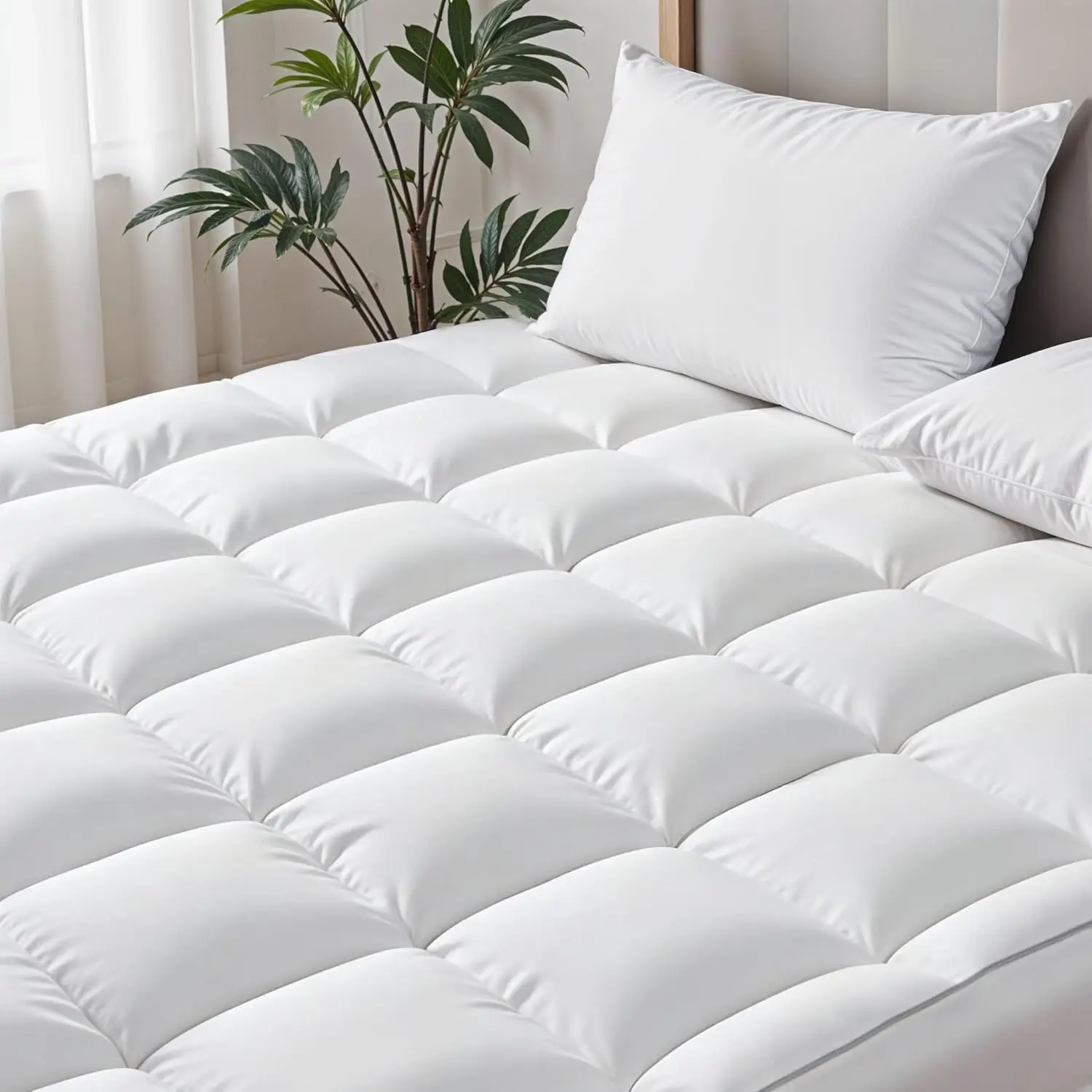 Mattr Topper California King, Cooling Plush Pillow Top Extra Thi Mattr Pad Cover, Quilted Fitted Mattr Protector With Deep
Mattr Topper California King, Cooling Plush Pillow Top Extra Thi Mattr Pad Cover, Quilted Fitted Mattr Protector With Deep