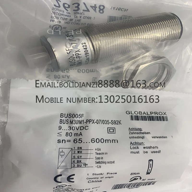 New ultrasonic sensor BUS002L BUS M30M1-PPC-03/025-S92K warranty for one year in stock
New ultrasonic sensor BUS002L BUS M30M1-PPC-03/025-S92K warranty for one year in stock