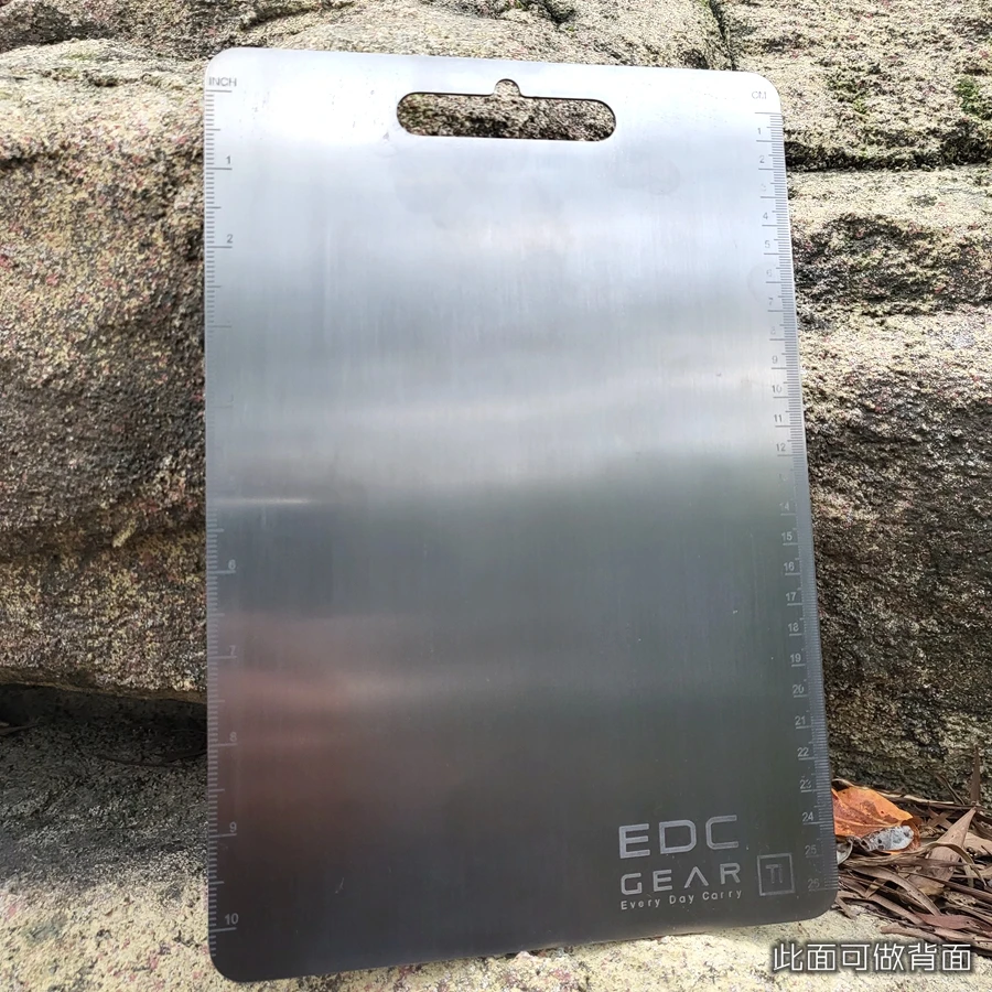 1PC Pure Titanium Cutting Board Cutting Fruit Vegetables Notepad Notebook Mouse Pad Outdoor Camping Picnic Equipment EDC Tool
1PC Pure Titanium Cutting Board Cutting Fruit Vegetables Notepad Notebook Mouse Pad Outdoor Camping Picnic Equipment EDC Tool