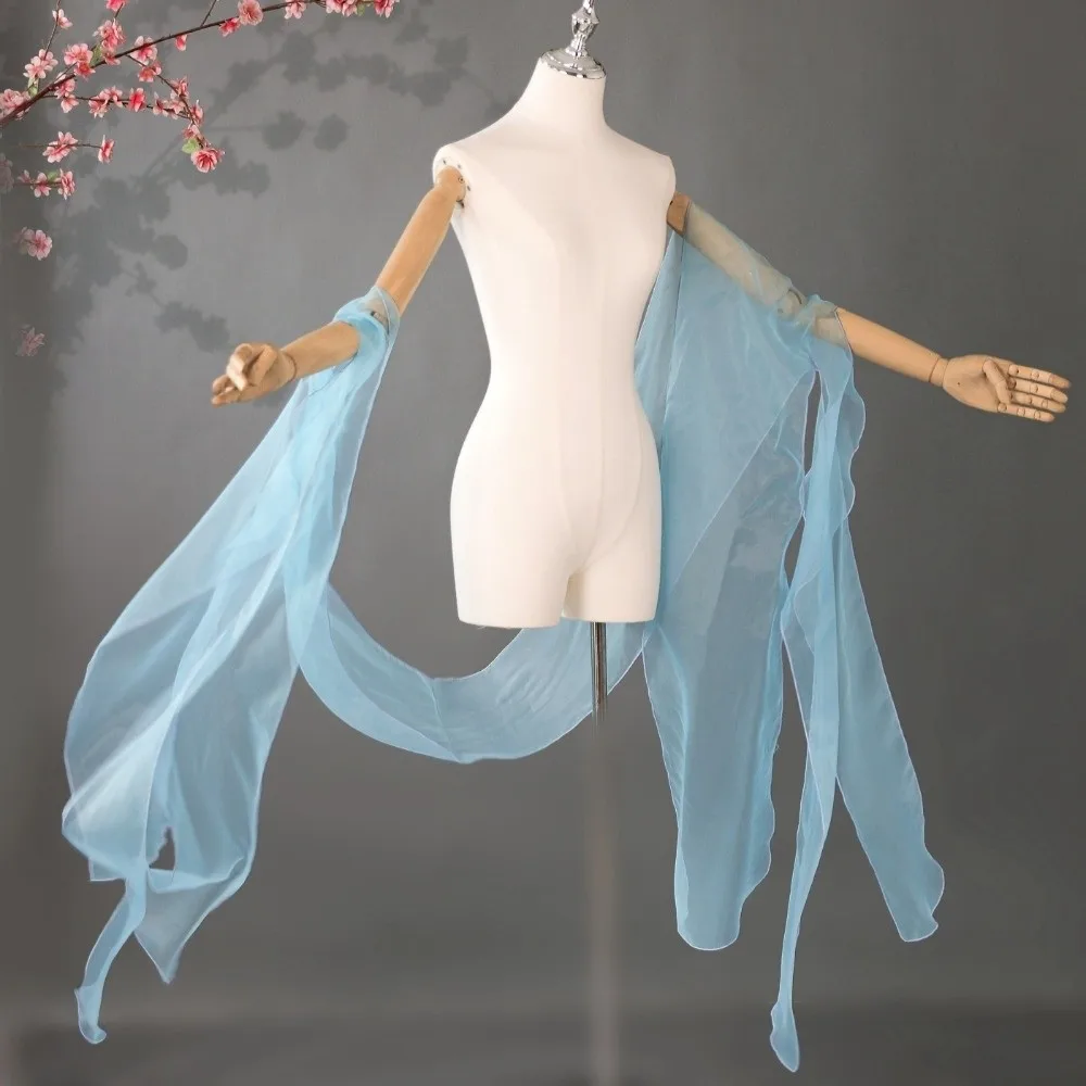 Elegant Tulle Yarn Fairy Lace Shawl Organza Chinese Style Ancient Style Shawl Dance Top Water Sleeves Dance Costume
Elegant Tulle Yarn Fairy Lace Shawl Organza Chinese Style Ancient Style Shawl Dance Top Water Sleeves Dance Costume