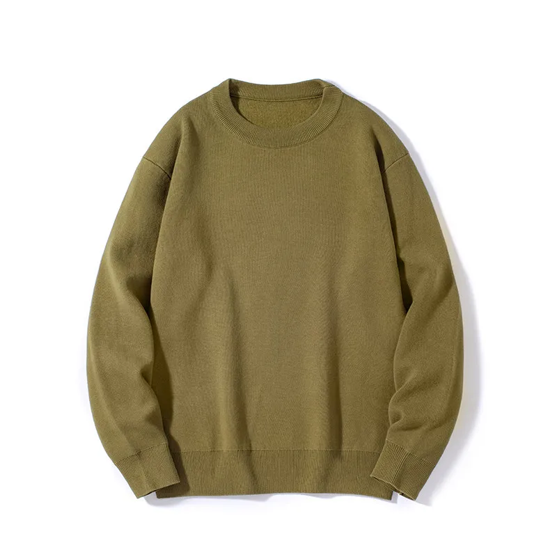 Heavyweight Cotton Knitwear round Ne Men's Autumn Winter Loose Single Color Simple Lazy Inner Wear Sweater
Heavyweight Cotton Knitwear round Ne Men's Autumn Winter Loose Single Color Simple Lazy Inner Wear Sweater