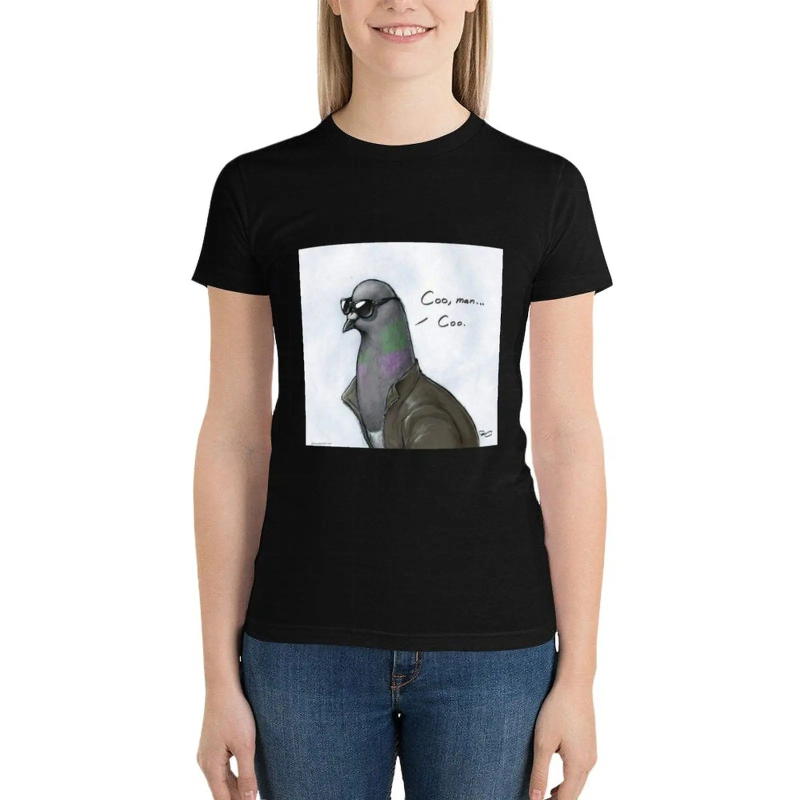 Coo' Man, Coo' Pigeon T-Shirt Blouse female cute clothes oversized white t shirts for Women
Coo' Man, Coo' Pigeon T-Shirt Blouse female cute clothes oversized white t shirts for Women