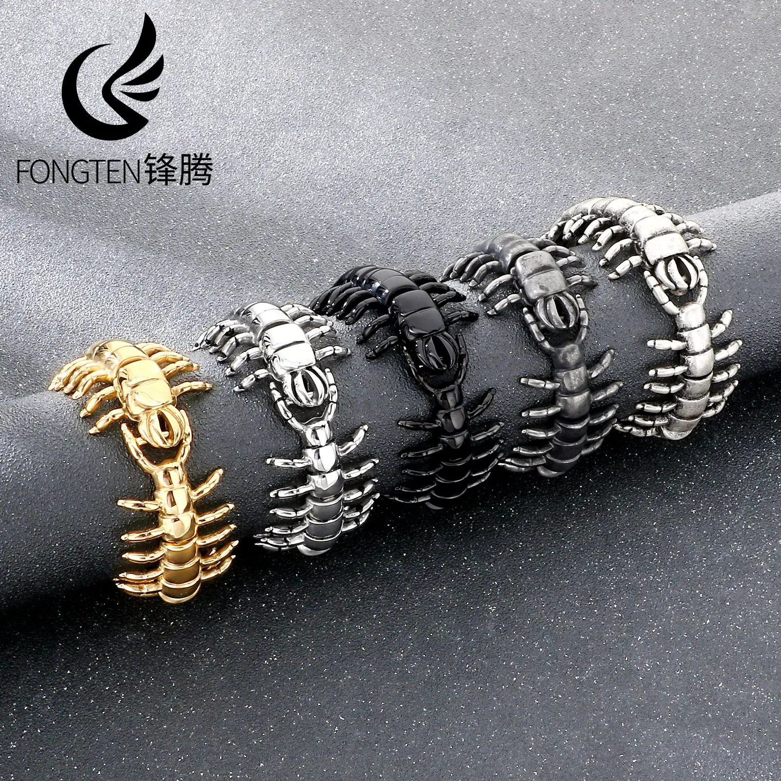 Браслет Fongten Mighty Centipede из нержавеющей стали для мужчин, темный стиль, уличная мода, аксессуары, модные украшения, подарки на Хэллоуин
Браслет Fongten Mighty Centipede из нержавеющей стали для мужчин, темный стиль, уличная мода, аксессуары, модные украшения, подарки на Хэллоуин