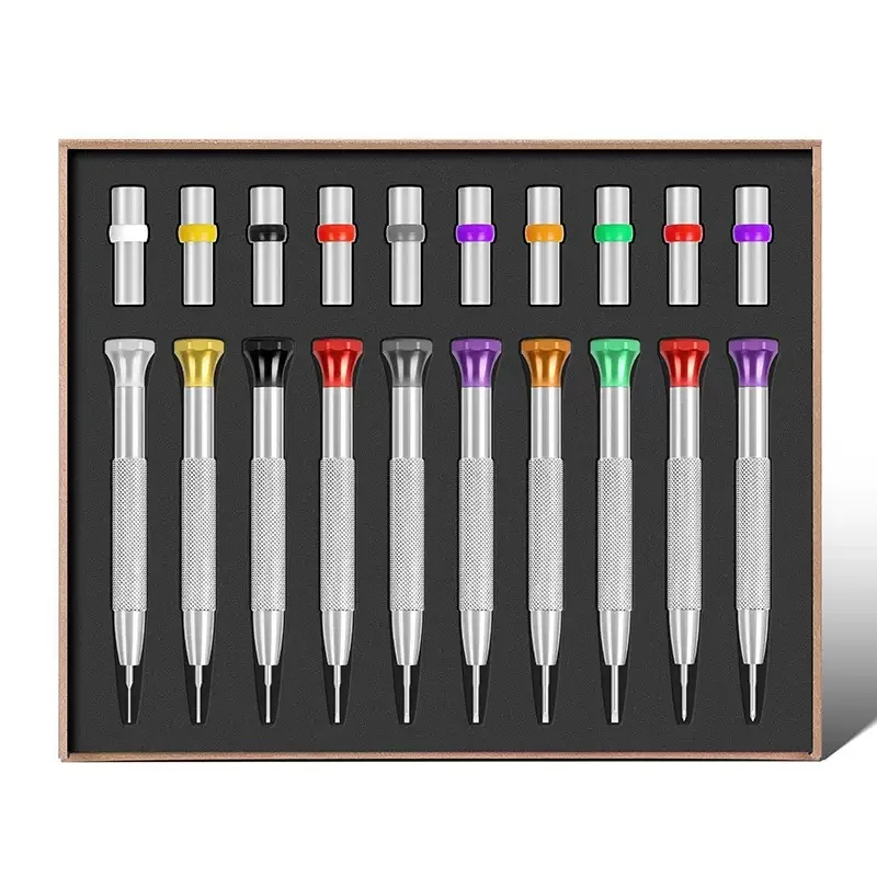 10 шт. отвертка для ремонта часов, полностью стальные шлицевые/крестовые отвертки со сменными лезвиями, толстая ручка для управления крутящим моментом
10 шт. отвертка для ремонта часов, полностью стальные шлицевые/крестовые отвертки со сменными лезвиями, толстая ручка для управления крутящим моментом
