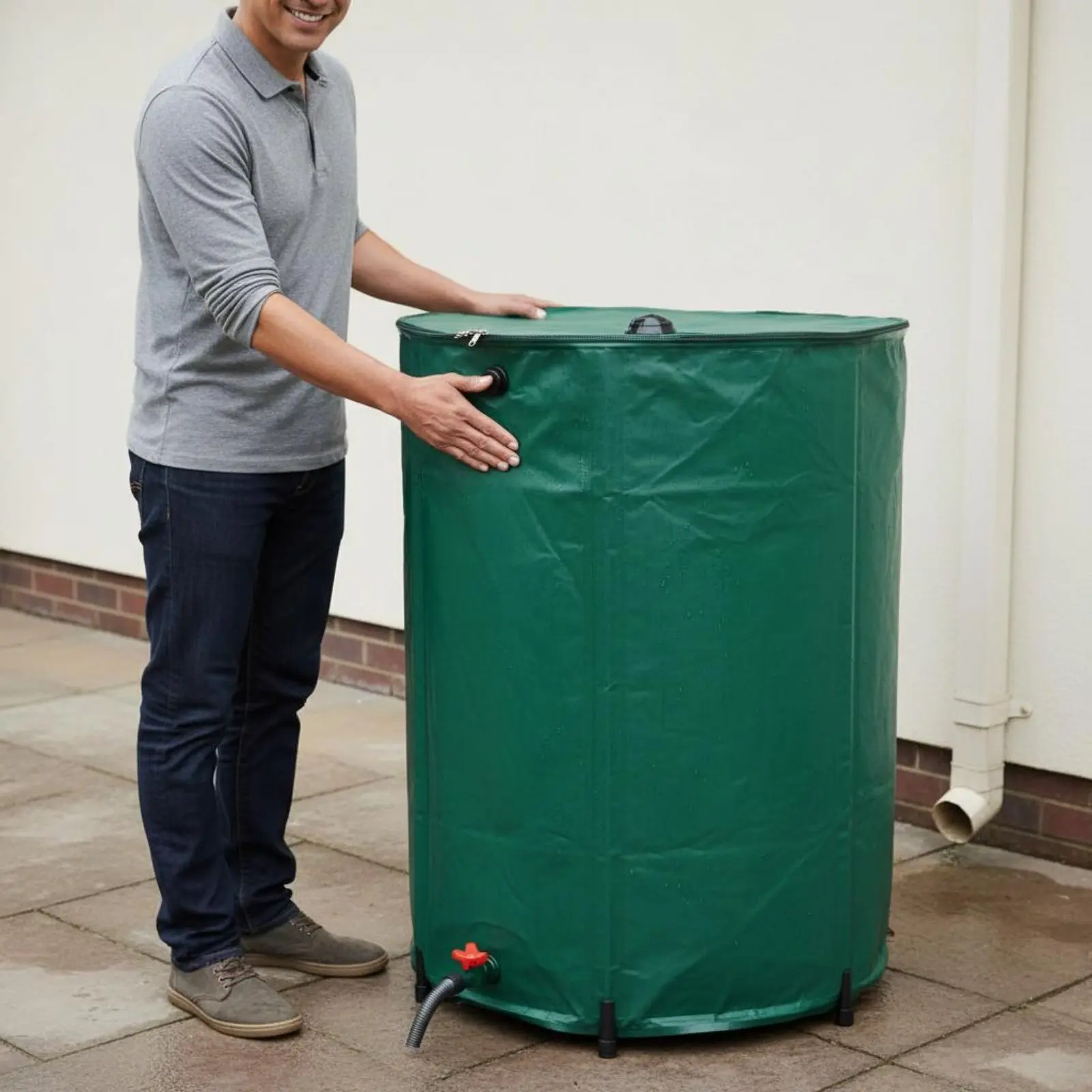 Rainwater Collection Barrel Easy to Keep Foldable Rain Barrel Garden Water Collector Spigot Rainwater Collection Bag
Rainwater Collection Barrel Easy to Keep Foldable Rain Barrel Garden Water Collector Spigot Rainwater Collection Bag