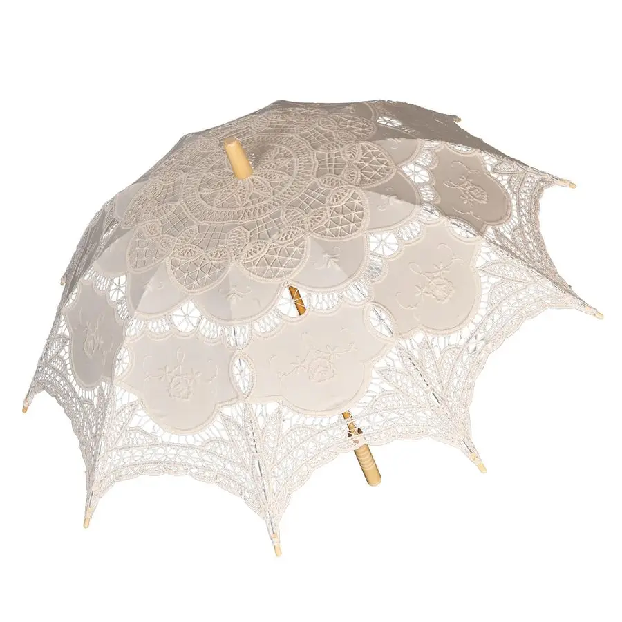 Lace Parasol Umbrella 32 Inch Bridal Wedding Decoration Umbrella for Photoshoot, Tea Party, Victorian Style Sunshade for Women a
Lace Parasol Umbrella 32 Inch Bridal Wedding Decoration Umbrella for Photoshoot, Tea Party, Victorian Style Sunshade for Women a