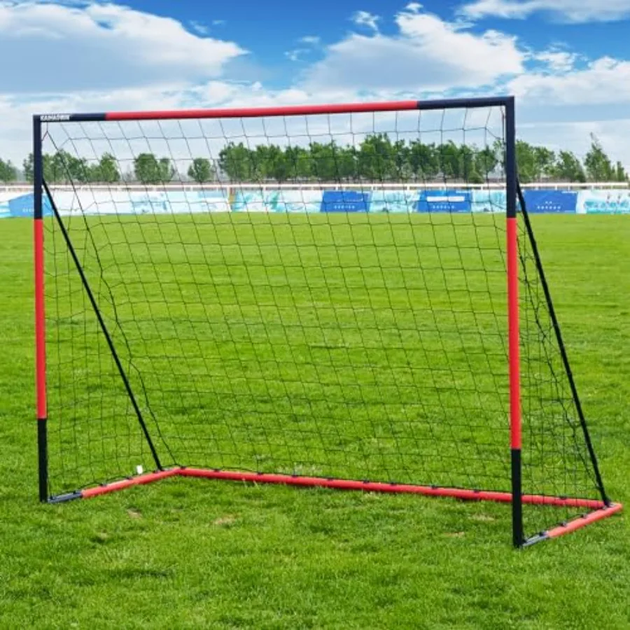 Soccer Goal 8'x6'-Steel Frame Goal Post All Weather Soccer Net-Quick Assembly Training Sports Soccer Goals for Backyard Indoor Outdoor-Heavy Duty Metal Soccer Goals
Soccer Goal 8'x6'-Steel Frame Goal Post All Weather Soccer Net-Quick Assembly Training Sports Soccer Goals for Backyard Indoor Outdoor-Heavy Duty Metal Soccer Goals