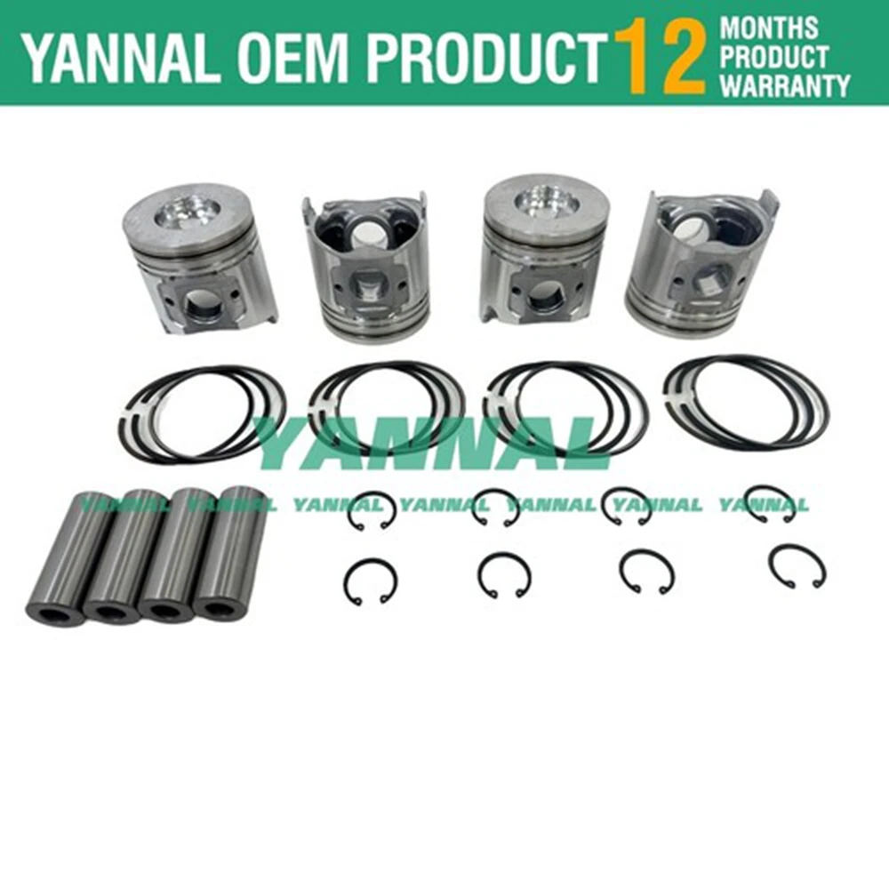 Piston Kit W Ring Set for Volvo Engine D3.4 D3.4DCAE3 D3.4A Loader MC90B MC110B
Piston Kit W Ring Set for Volvo Engine D3.4 D3.4DCAE3 D3.4A Loader MC90B MC110B