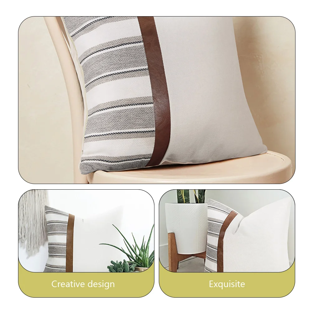 Patchwork Throw Pillowcase Decorative Covers Ticking Stripe Pattern Geometric Pillows for
Patchwork Throw Pillowcase Decorative Covers Ticking Stripe Pattern Geometric Pillows for